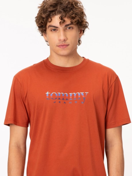 Camiseta Slim Jersey com Logo