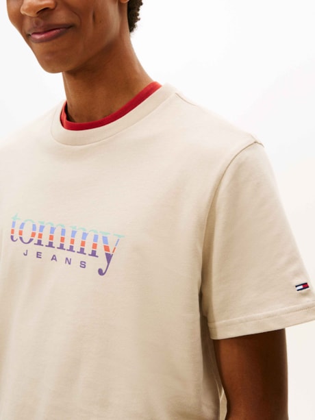 Camiseta Slim Jersey com Logo