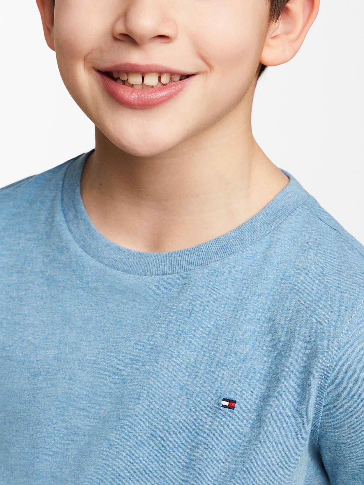 Camiseta Sólida Infantil Tommy Hilfiger