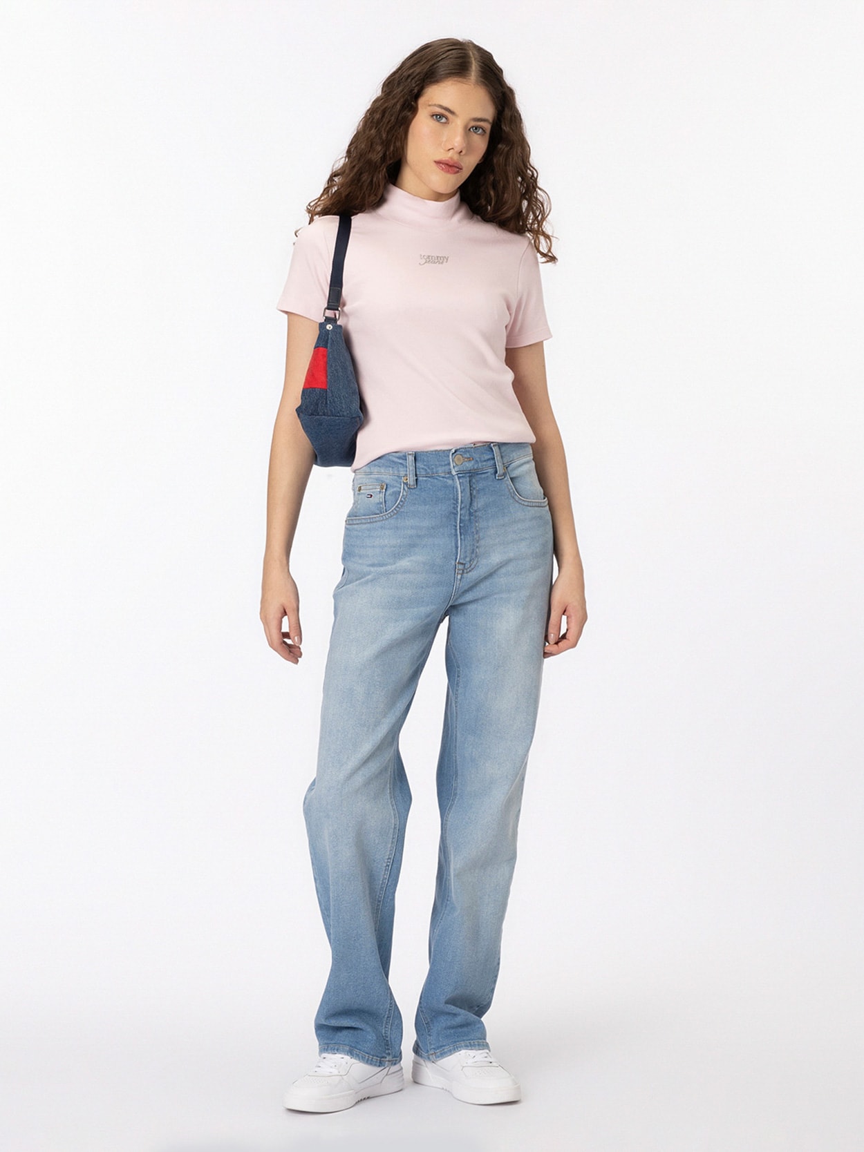 Camiseta Super slim com aplicação metalizada