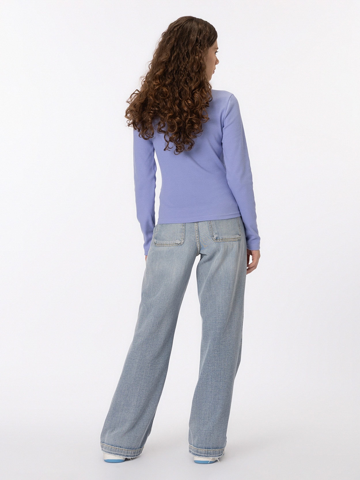 Camiseta Tommy Badge Slim de Manga Longa