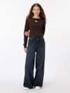 Camiseta Tommy Badge Slim de Manga Longa