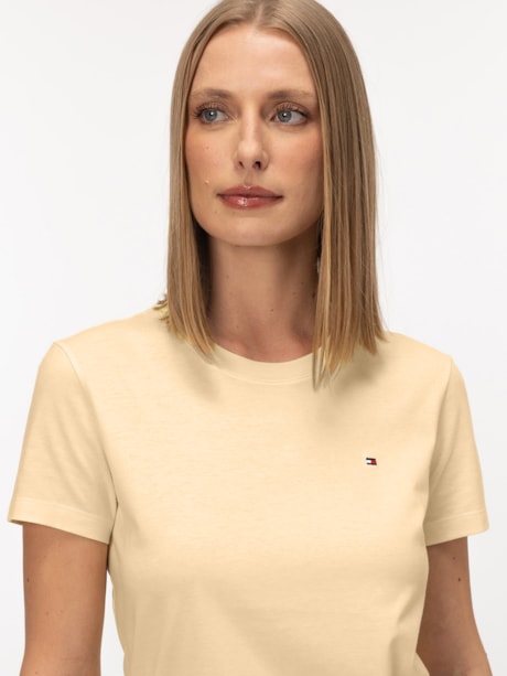 Camiseta Tommy Hilfiger Clássica Gola C