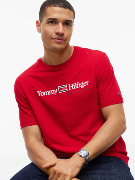 Camiseta Tommy Hilfiger com Gola C