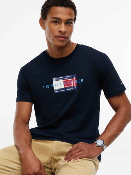 Camiseta Tommy Hilfiger com Logo
