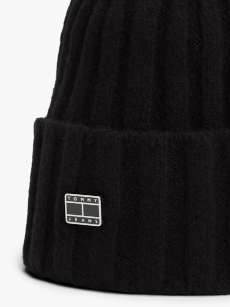 Gorro Heritage Plaque em Lã Mista