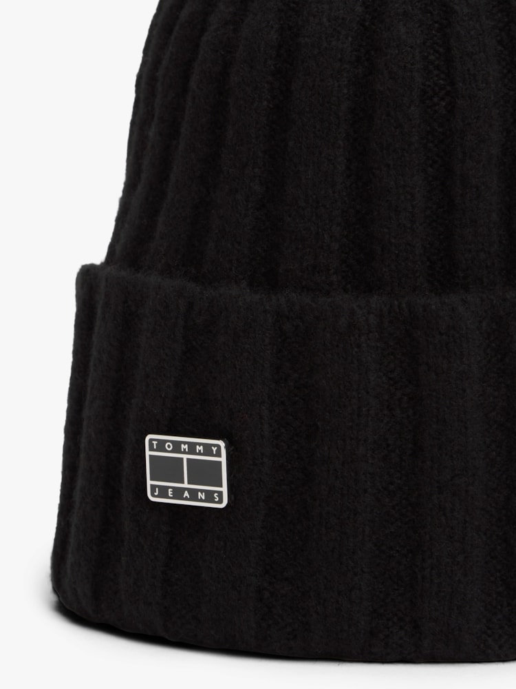 Gorro Heritage Plaque em Lã Mista
