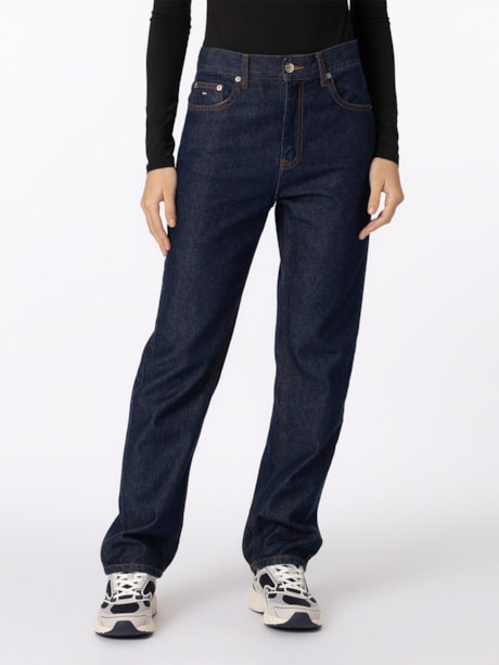 High Rise Slim Straight Leg Jeans