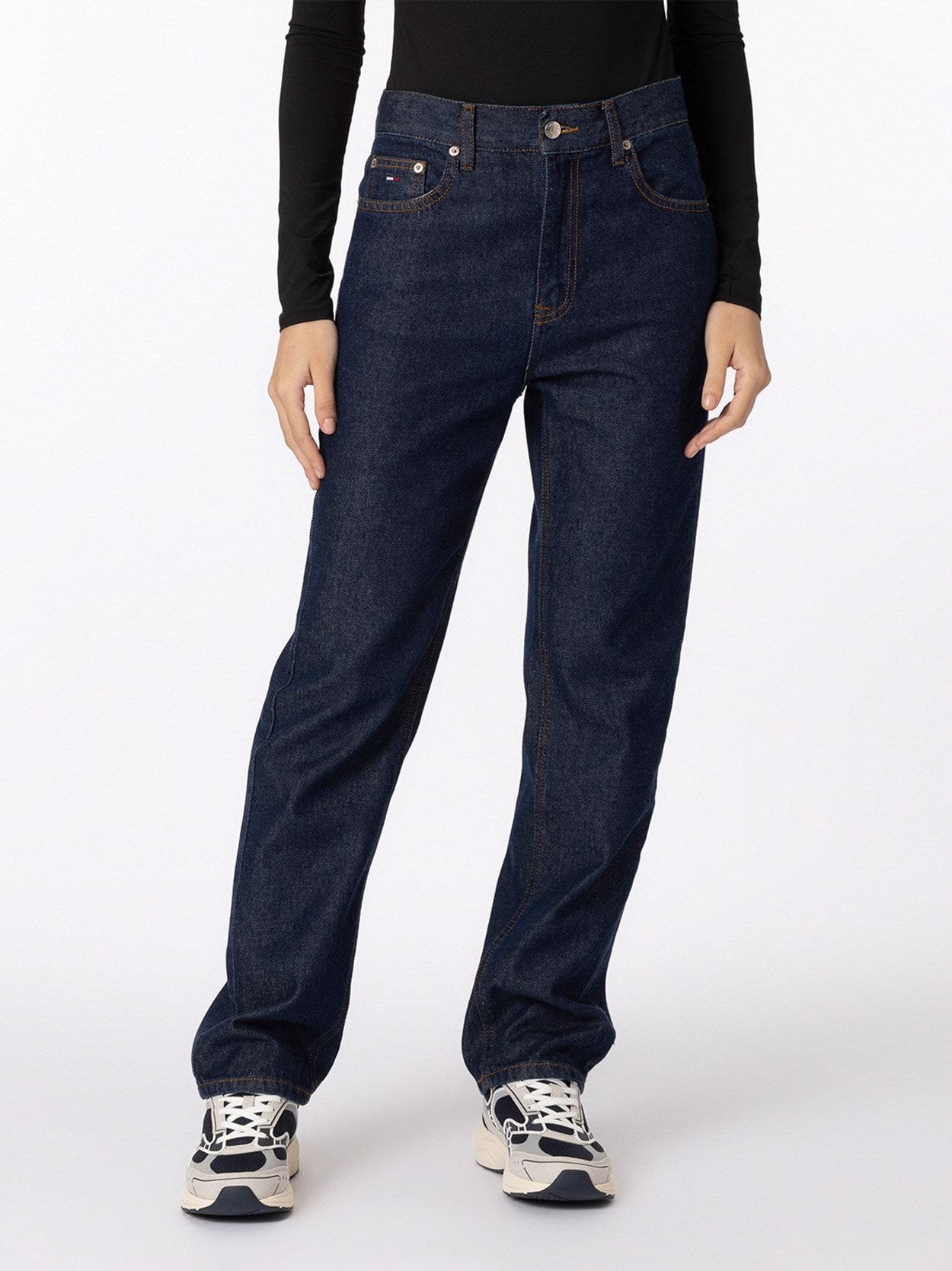 High Rise Slim Straight Leg Jeans