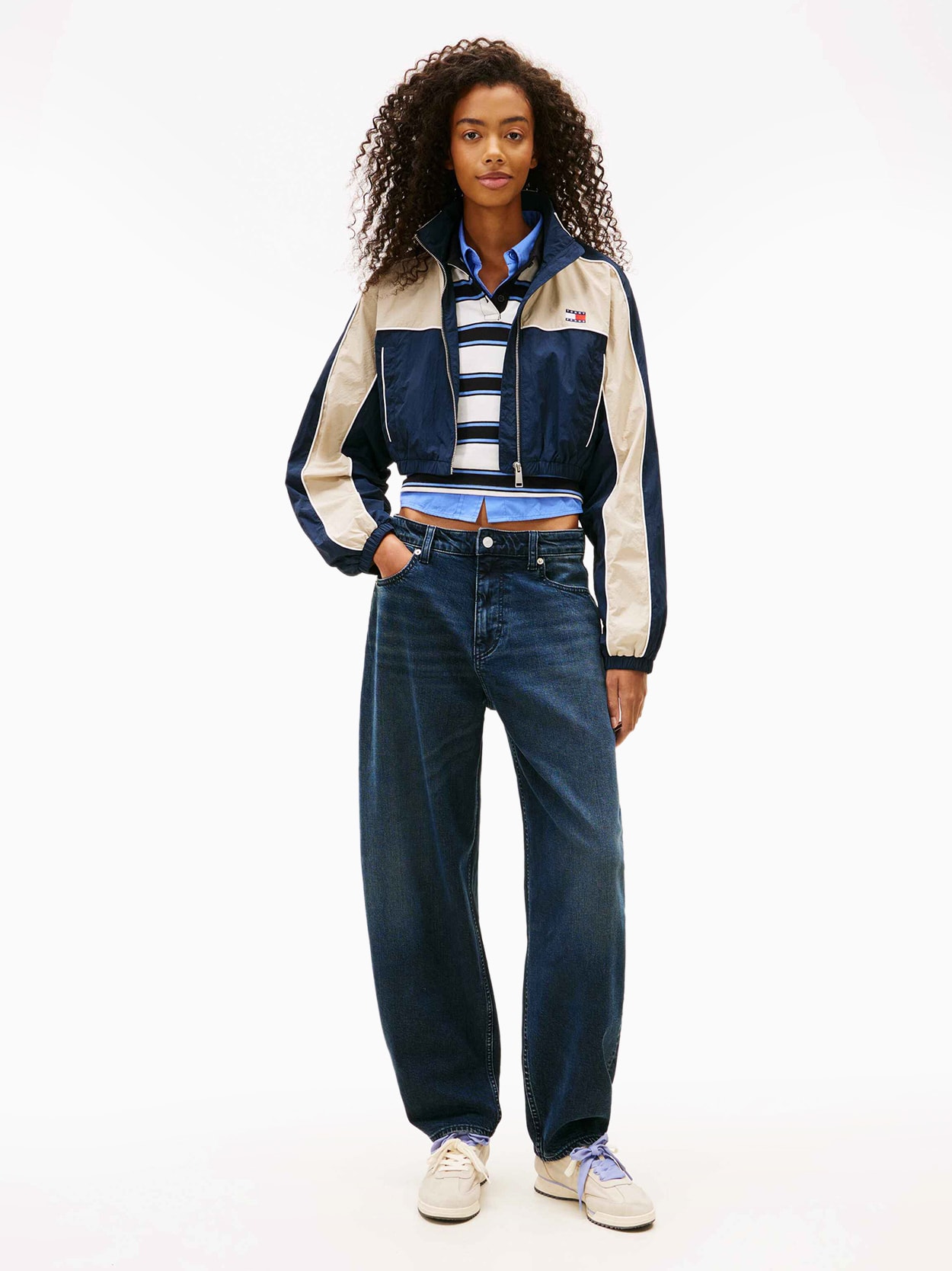 Jaqueta com Detalhes Coloridos e Emblema Tommy Jeans