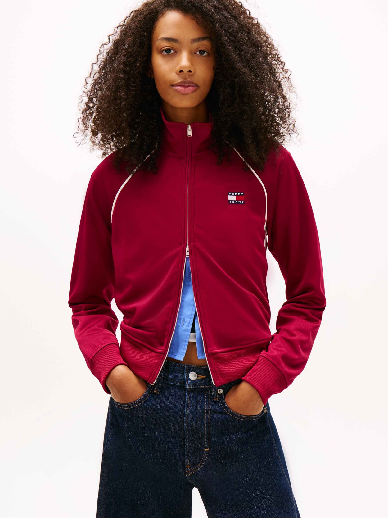 Jaqueta Esportiva Tommy Badge Interlock