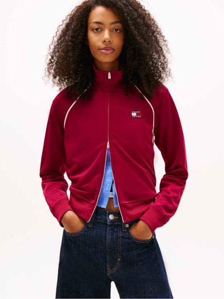 Jaqueta Esportiva Tommy Badge Interlock