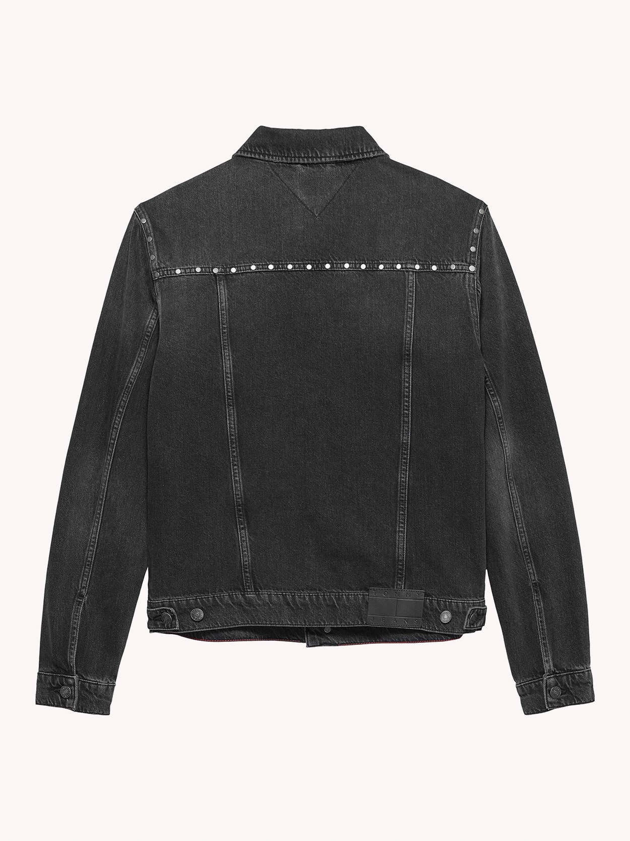 Jaqueta Jeans com Recortes e Bolso
