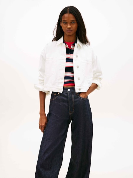 Jaqueta Jeans Oversized Cropped Trucker