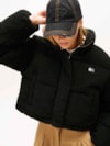 Jaqueta Puffer em Bouclé