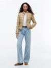 Jaqueta Puffer Slim Leve com Enchimento de Plumas