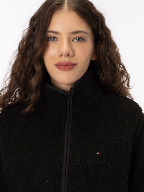 Jaqueta Teddy Fleece com Zíper