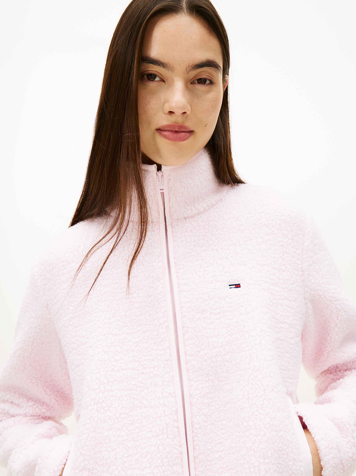 Jaqueta Teddy Fleece com Zíper
