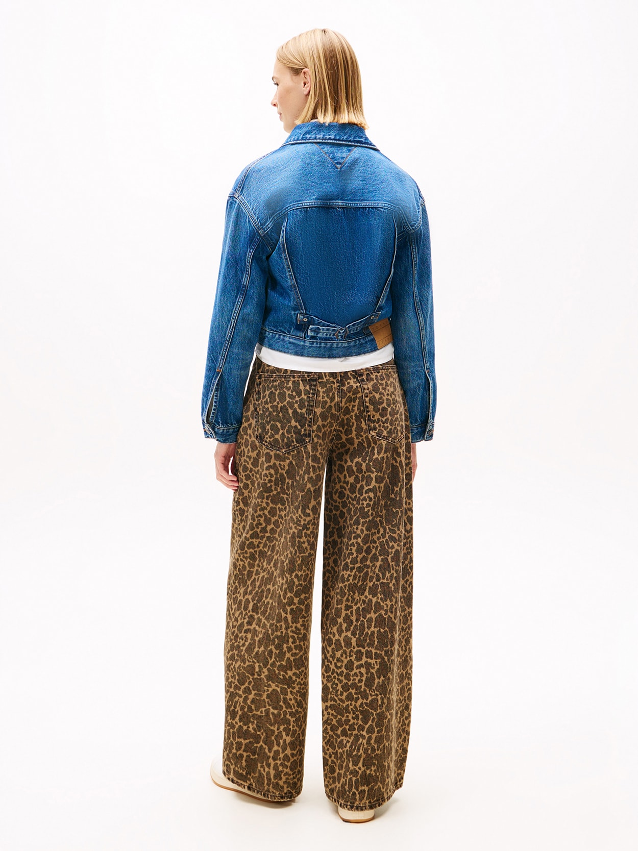 Jaqueta Trucker Jeans Plissada Selvedge