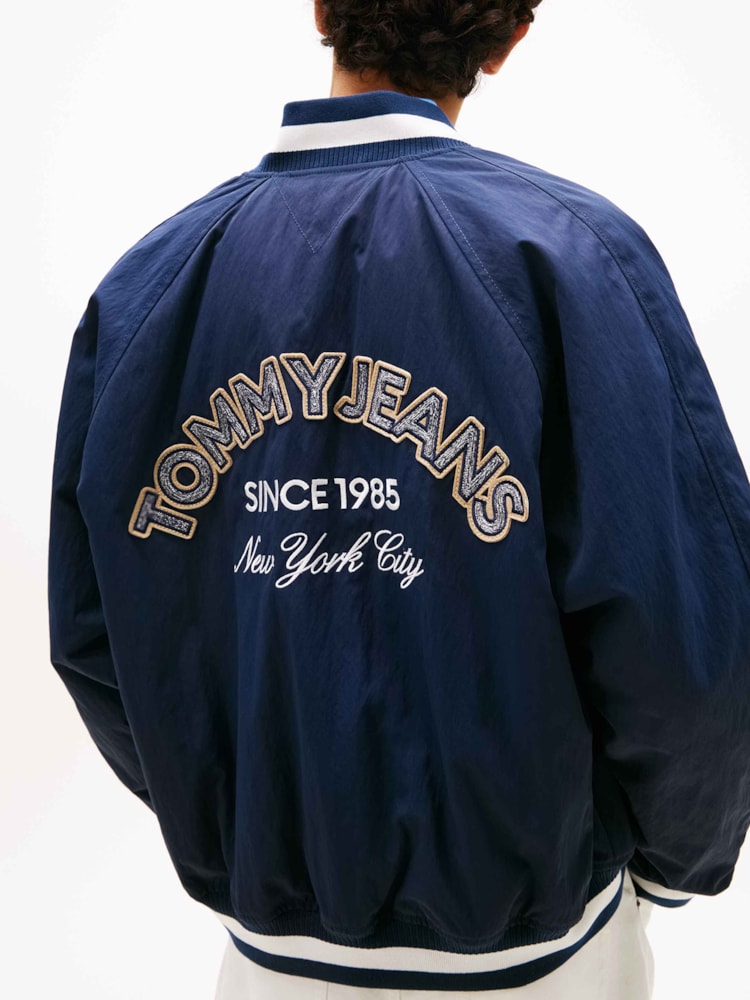 Jaqueta Varsity Nylon Bomber