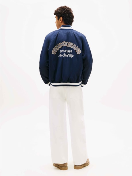 Jaqueta Varsity Nylon Bomber