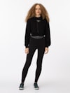 Legging Slim de Comprimento Total com Fita de Logo
