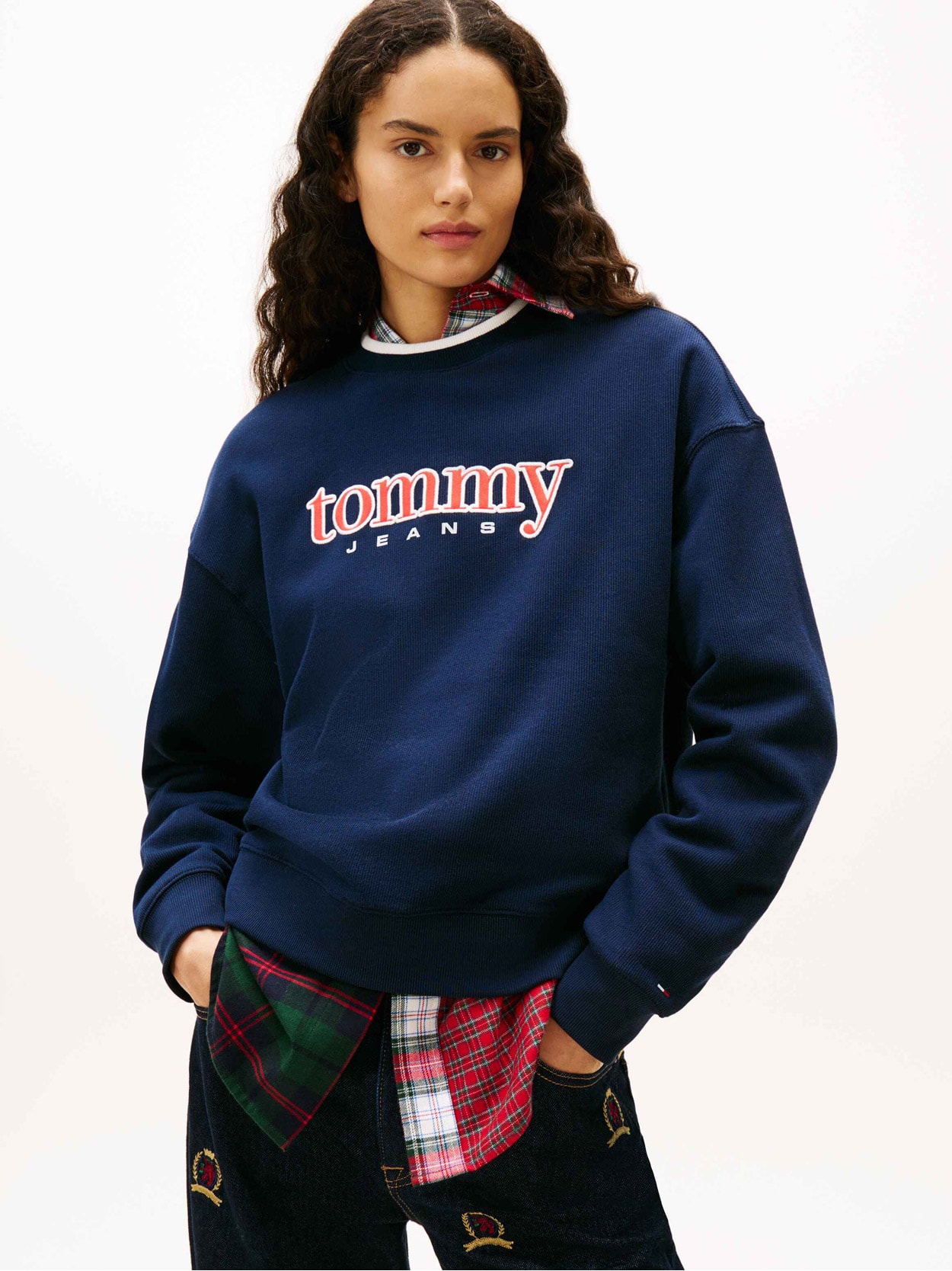 Moletom Boxy Fleece com Aplicação de Logo