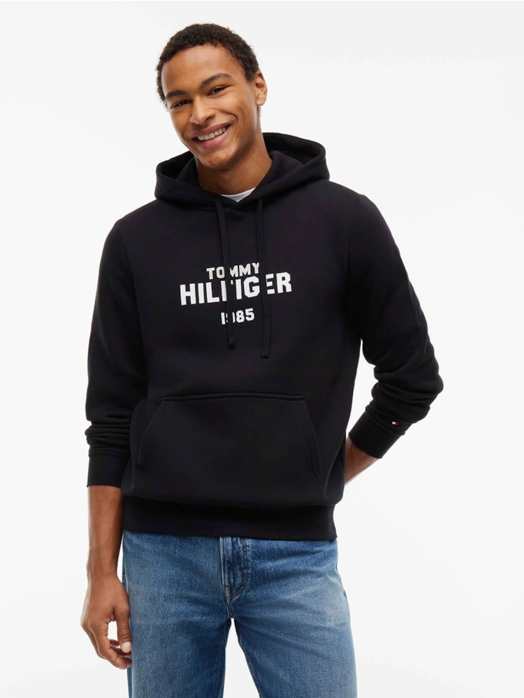Moletom com Capuz em Fleece e Bordado de Logo