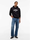 Moletom com Capuz em Fleece e Bordado de Logo