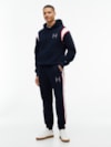 Moletom com Capuz Varsity com Listra Contrastante