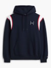 Moletom com Capuz Varsity com Listra Contrastante