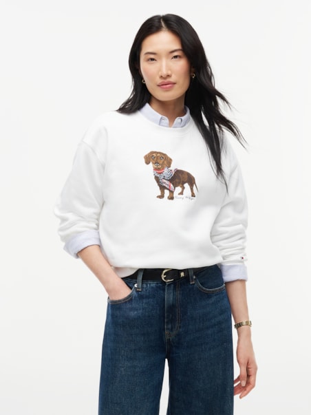Moletom Estampa Hilfiger Dog Gola C