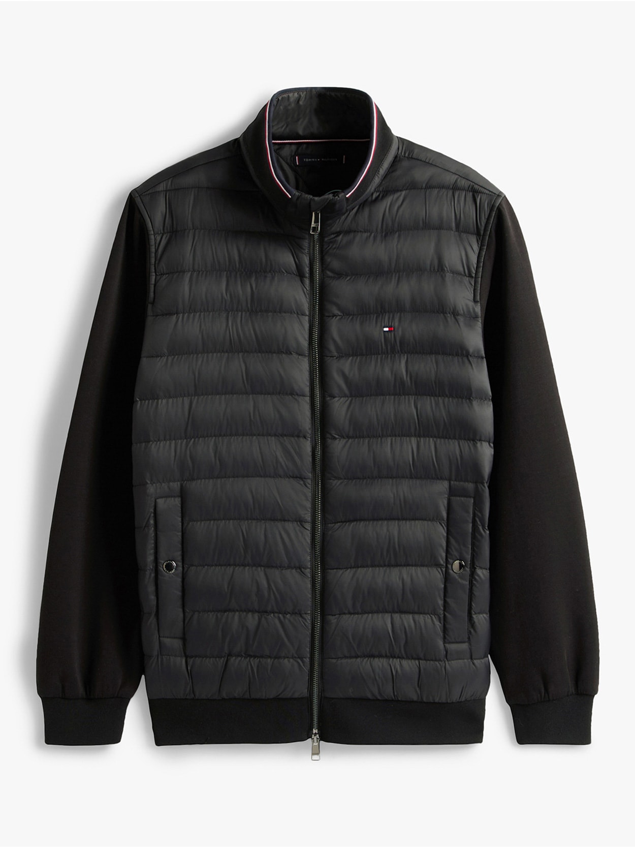 Moletom Intechno com Textura Mista Puffer