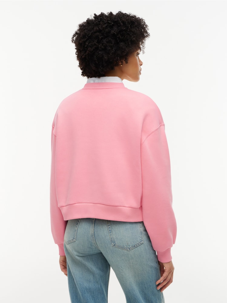 Moletom Relaxed em Fleece com Logo