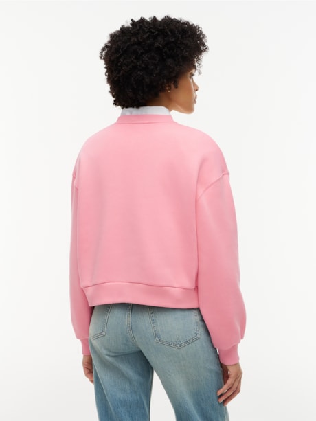 Moletom Relaxed em Fleece com Logo