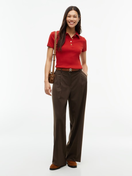 Polo Botão Dourado Slim Fit