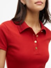Polo Botão Dourado Slim Fit