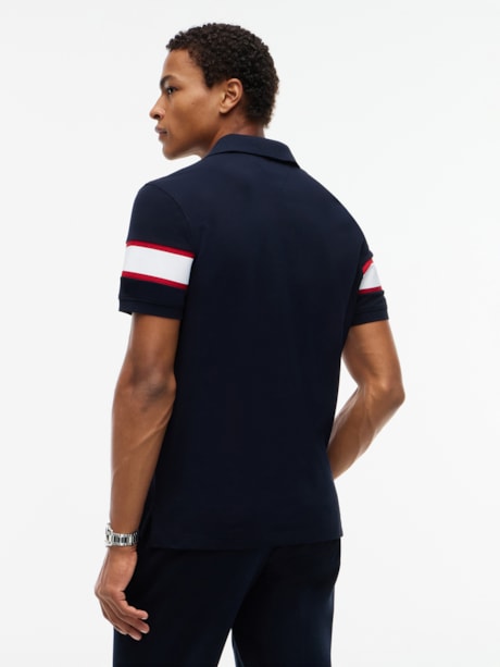 Polo com Listra de Logo Regular Fit