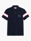 Polo com Listra de Logo Regular Fit