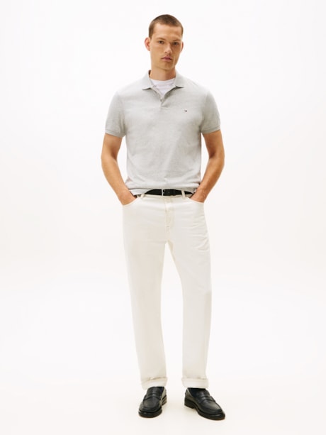 Polo de Modelagem Regular com Bordado da Bandeira