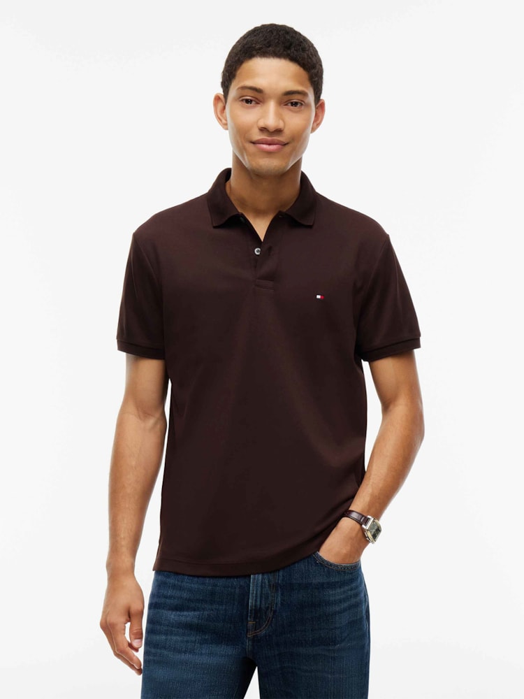 Polo de Modelagem Regular com Bordado da Bandeira