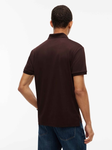 Polo de Modelagem Regular com Bordado da Bandeira