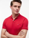 Polo de Modelagem Regular com Bordado da Bandeira