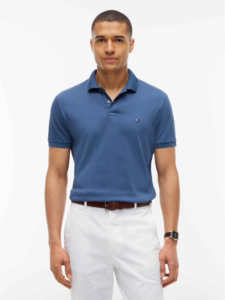 Polo de Modelagem Regular com Bordado da Bandeira