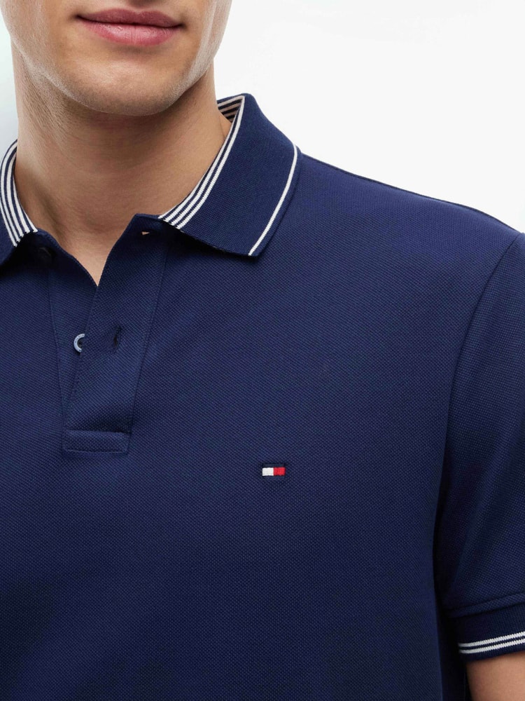 Polo Heritage Regular Fit com Detalhe Listrado