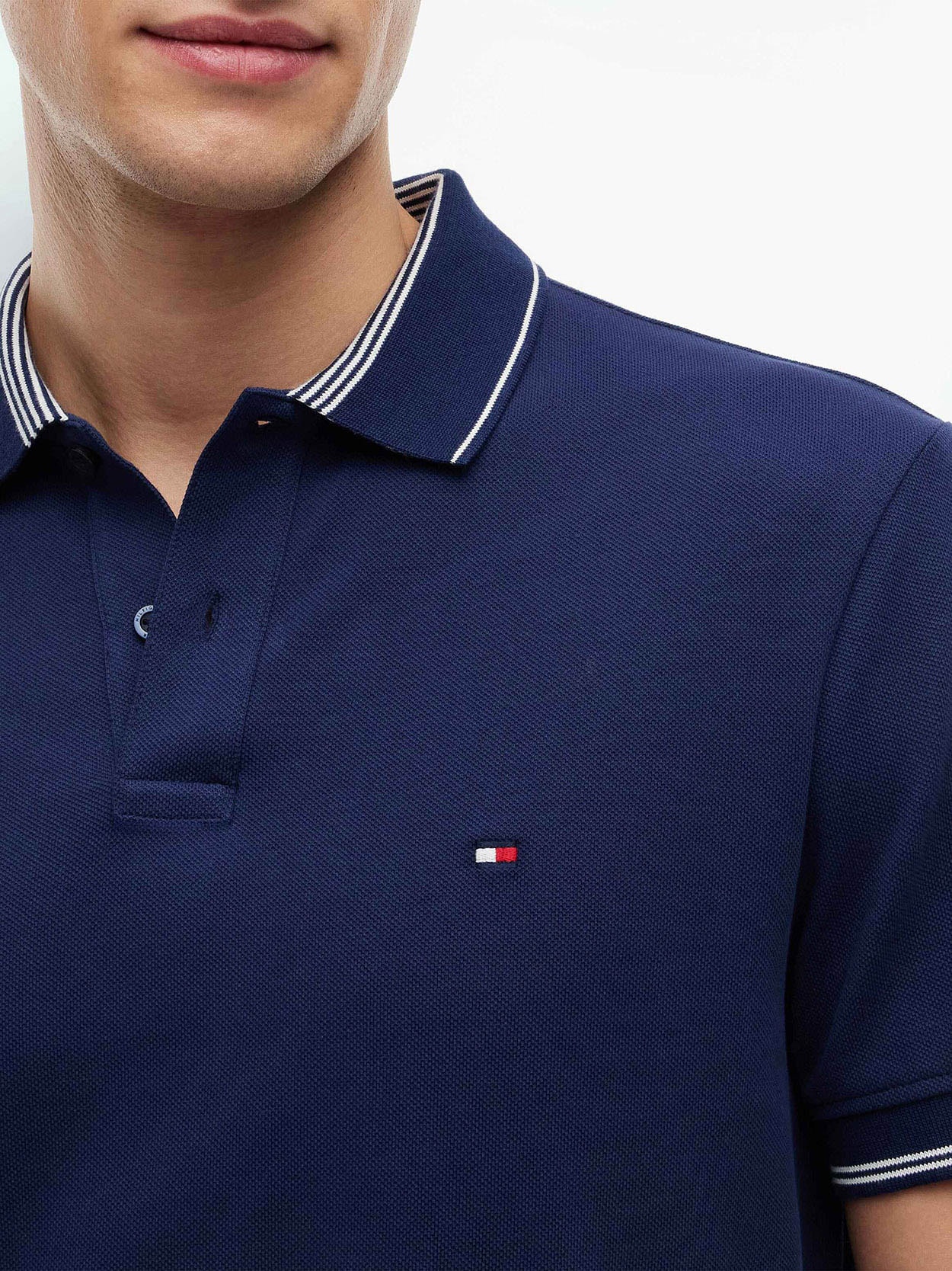 Polo Heritage Regular Fit com Detalhe Listrado