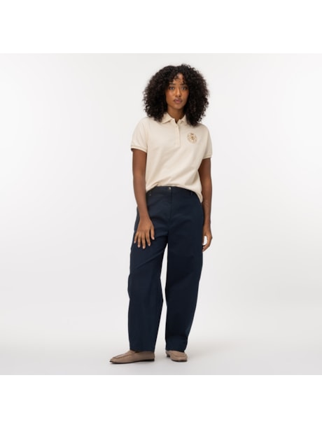 Polo Piquê com Brasão Relaxed Fit