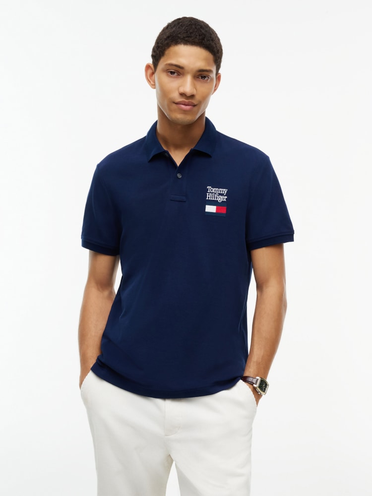 Polo Piquê com Logo Regular Fit