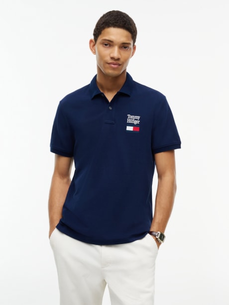 Polo Piquê com Logo Regular Fit