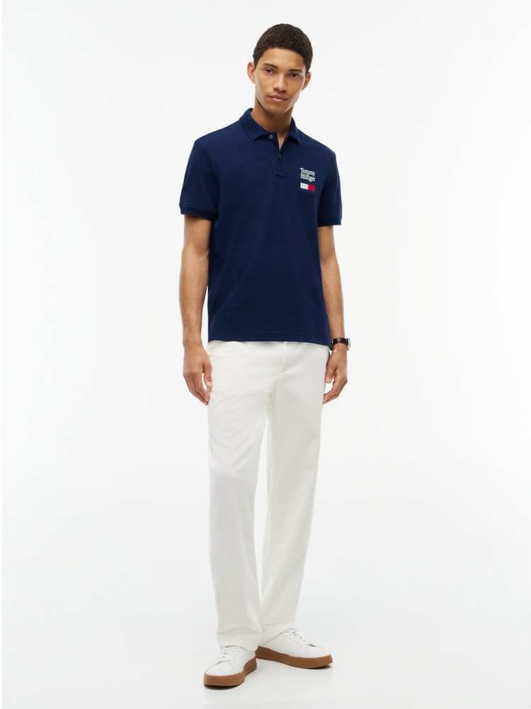 Polo Piquê com Logo Regular Fit